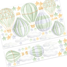 Carregar imagem no visualizador da galeria, Dry Green and Grey Hot Air Balloons