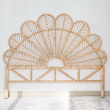 Load image into Gallery viewer, Natura Blossom Rattan Bed Headboard - Single