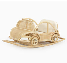 Carregar imagem no visualizador da galeria, Natura Aston Rattan Vintage Car Rocker