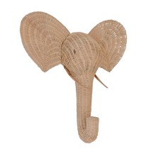 Carregar imagem no visualizador da galeria,  Natura Elephant Rattan Wall Décor