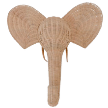 Carregar imagem no visualizador da galeria,  Natura Elephant Rattan Wall Décor