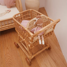 Carregar imagem no visualizador da galeria,  Natura Viva Rattan Toy Shopping Cart