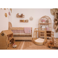 Cargar imagen en el visor de la galería, Natura Arya Rattan Baby Cot
