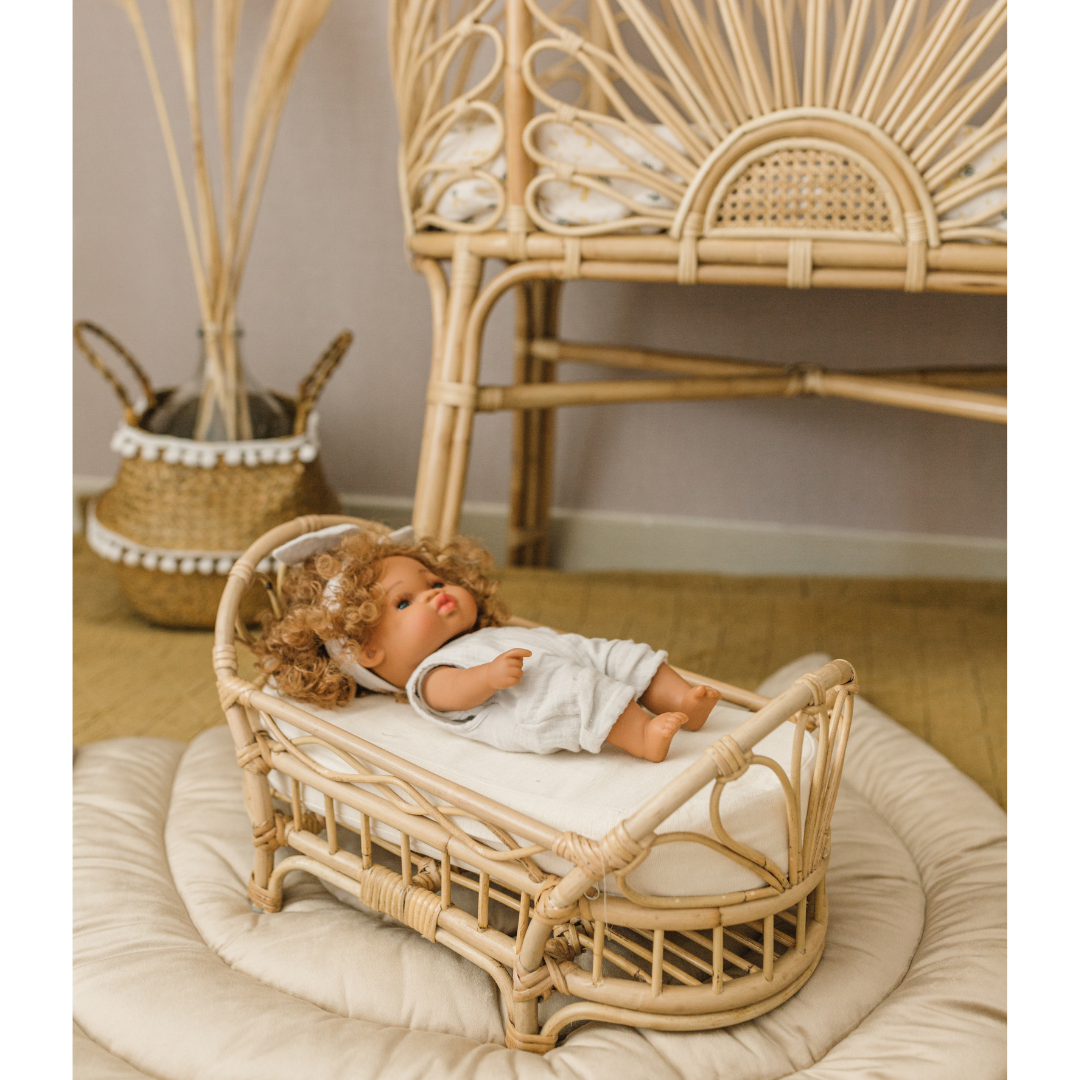 Fabelab Rattan Doll Bed