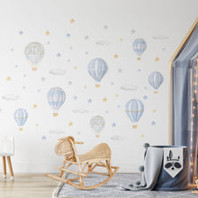 Carregar imagem no visualizador da galeria, Blue and Grey Hot Air Balloons