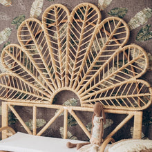 Load image into Gallery viewer, Natura Blossom Rattan Bed Headboard - Single
