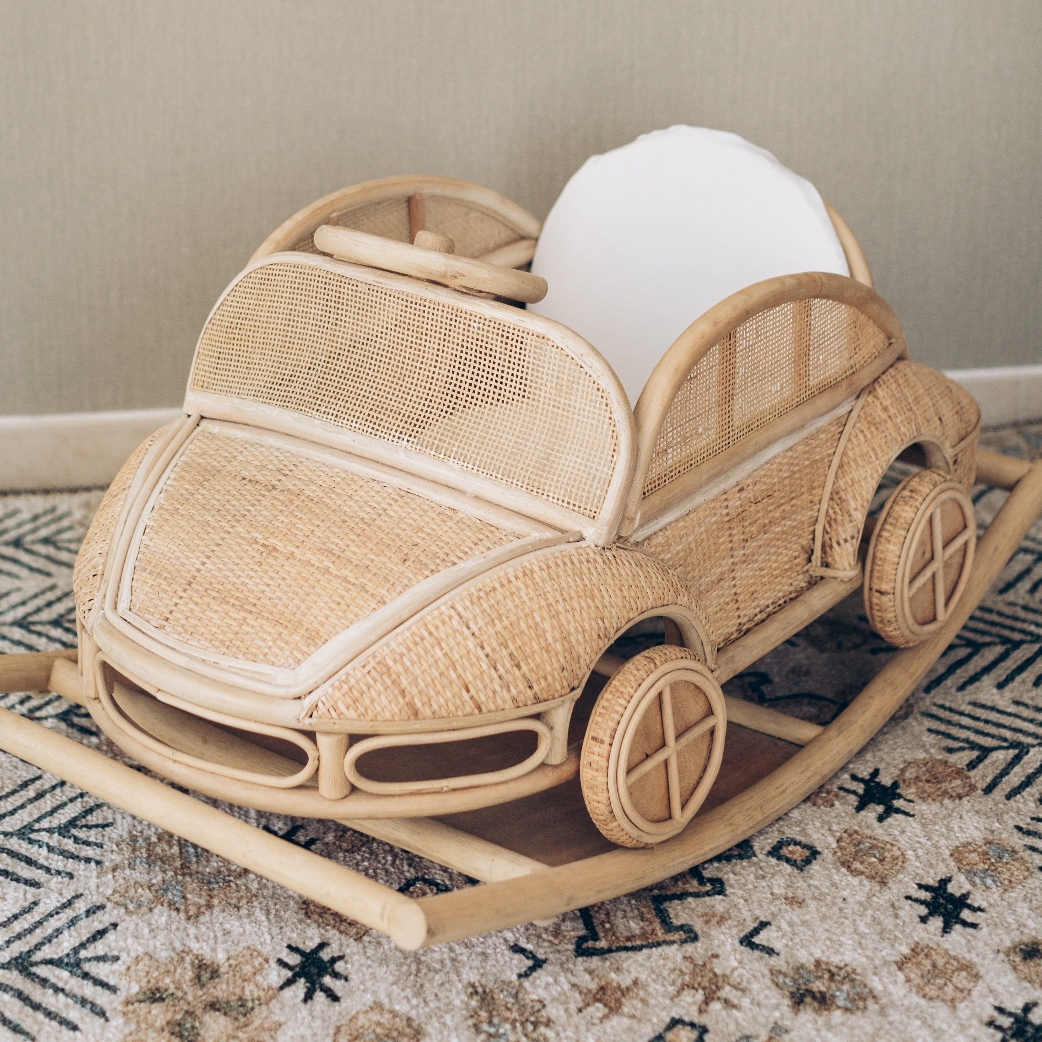 Natura Vintage Rattan Car Rocker - VW Inspired – Natura Living