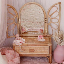 Load image into Gallery viewer, Natura Daisy Kids Rattan Vanity
