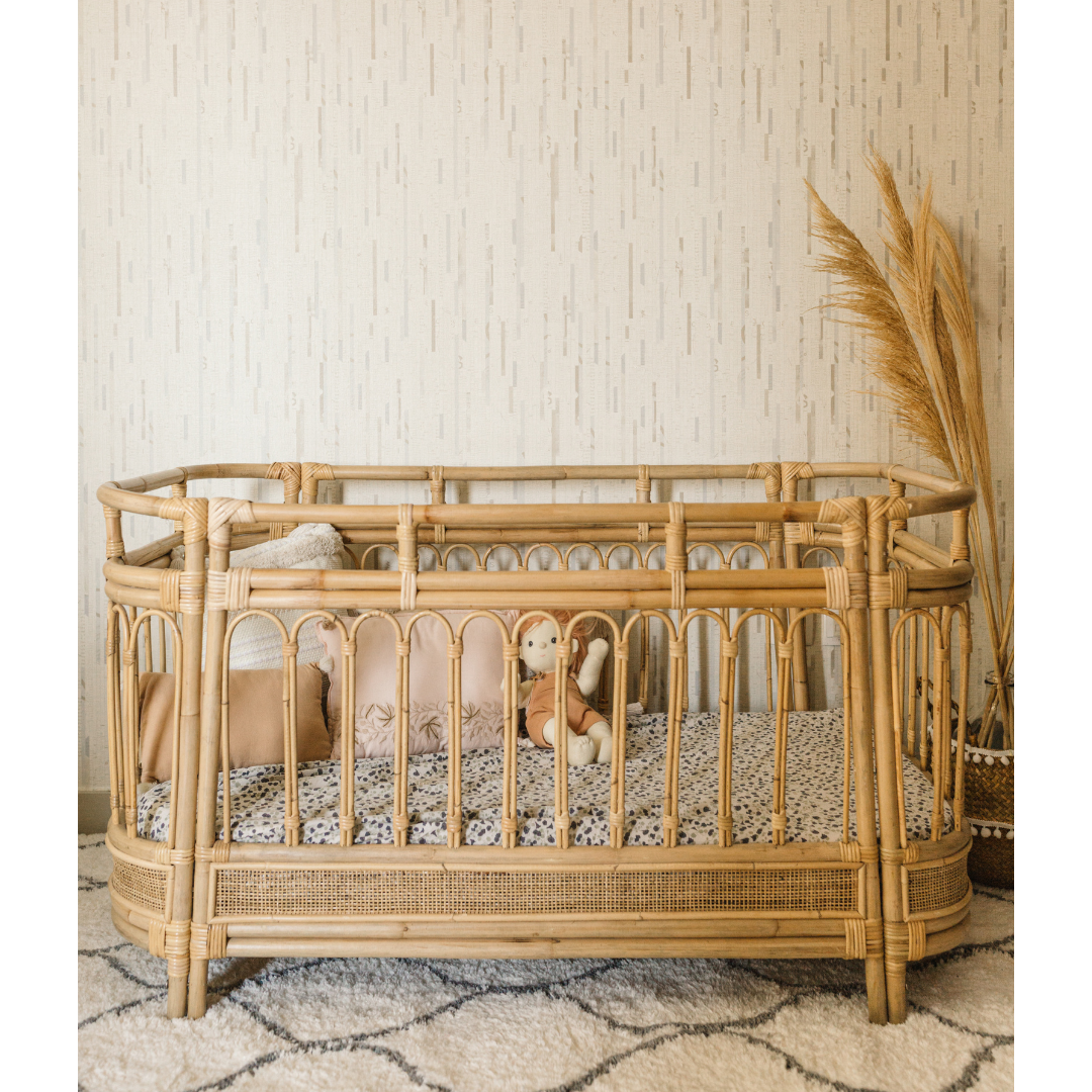 Wicker baby cot hotsell