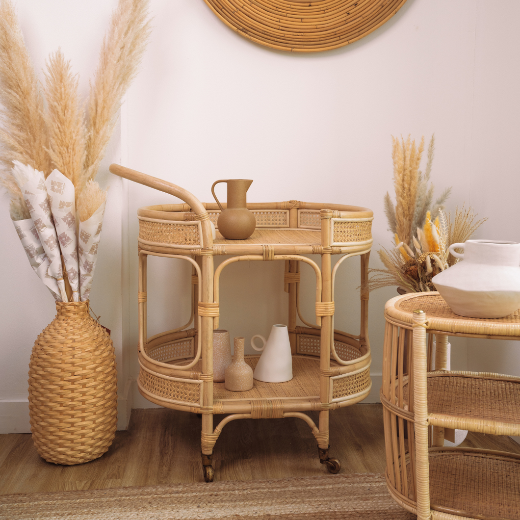 Nature Berucci Rattan Trolley