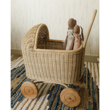 Load image into Gallery viewer, Natura Trixie  Rattan Doll Pram
