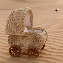 Load image into Gallery viewer, Natura Lilly Rattan Doll Pram
