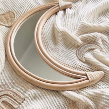 Load image into Gallery viewer, Natura Luna Rattan Mirror
